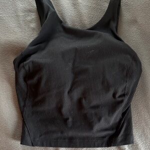 Lululemon Black Ribbed Women's Tank Top